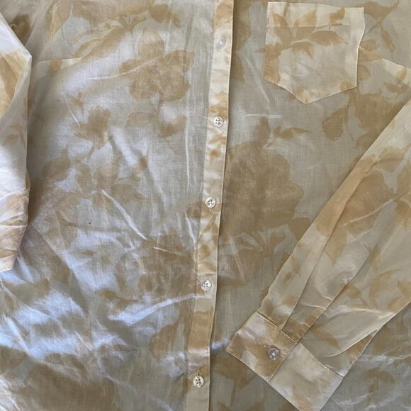 Loft Women's Collared Button-up Blouse 100% cotton - Long Sleeve - Picture 6 of 12